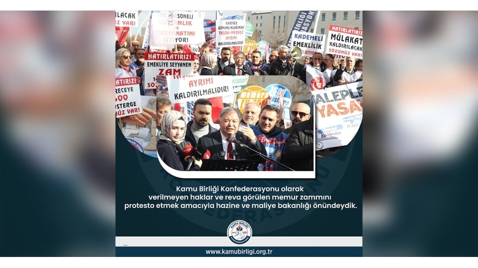 Hazine ve Maliye Bakanlığı Önünde Basın Açıklamamızı Gerçekleştirdik