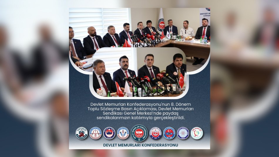Devlet Memurları Konfederasyonu’ndan 8. Dönem Toplu Sözleşme Açıklaması