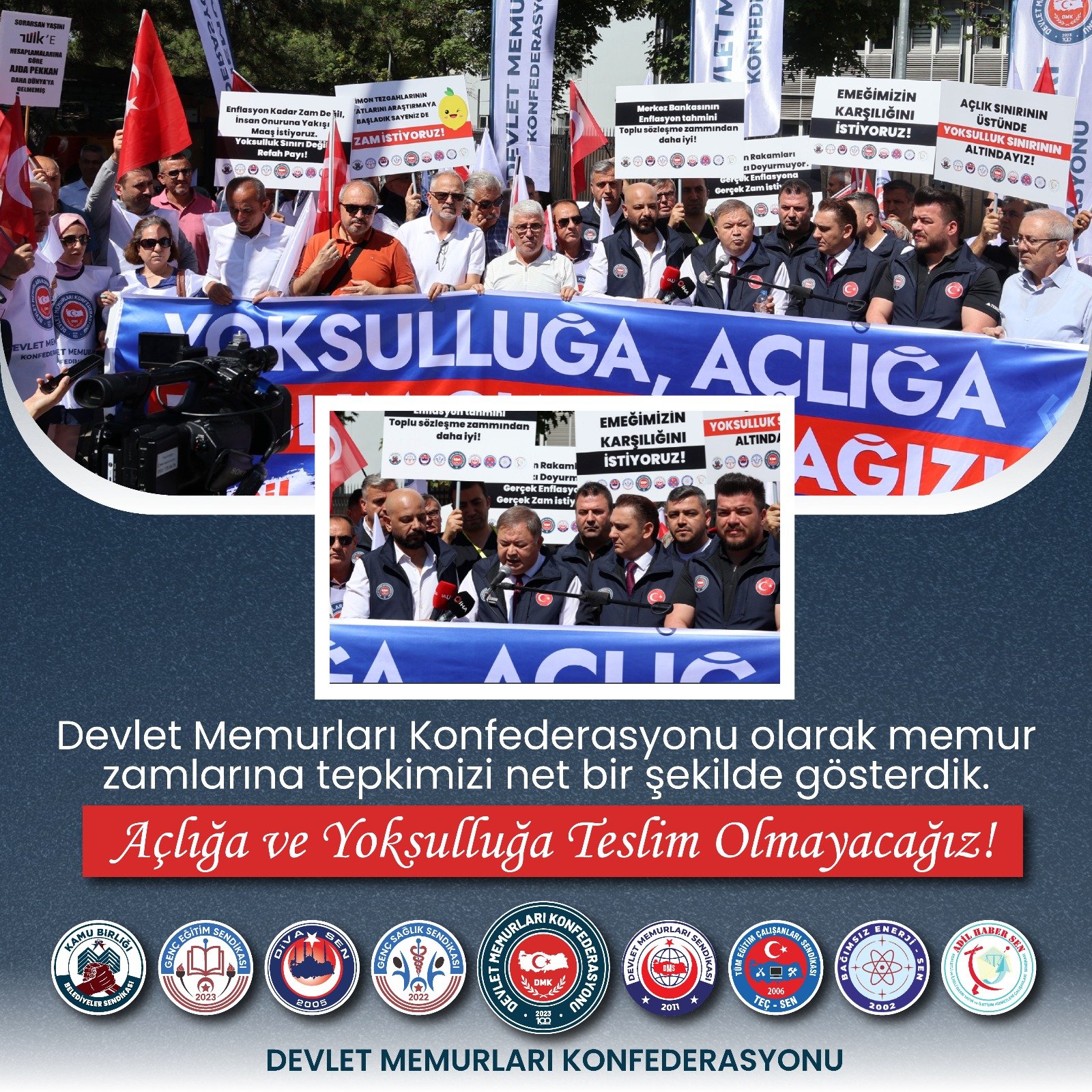 Açlığa ve Yoksulluğa Teslim Olmayacağız!