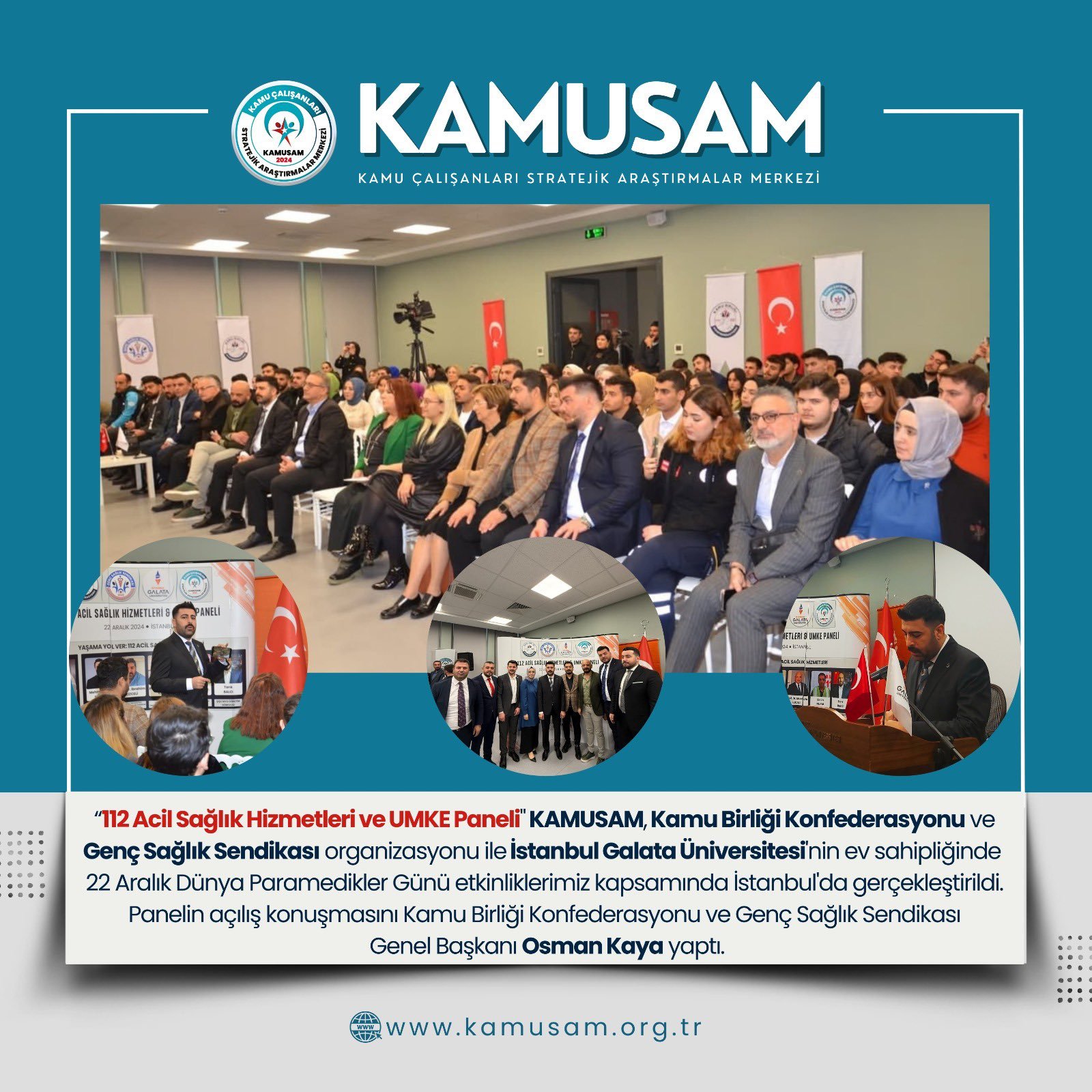 112 Acil Sağlık Hizmetleri ve UMKE Paneli Tamamlandı!