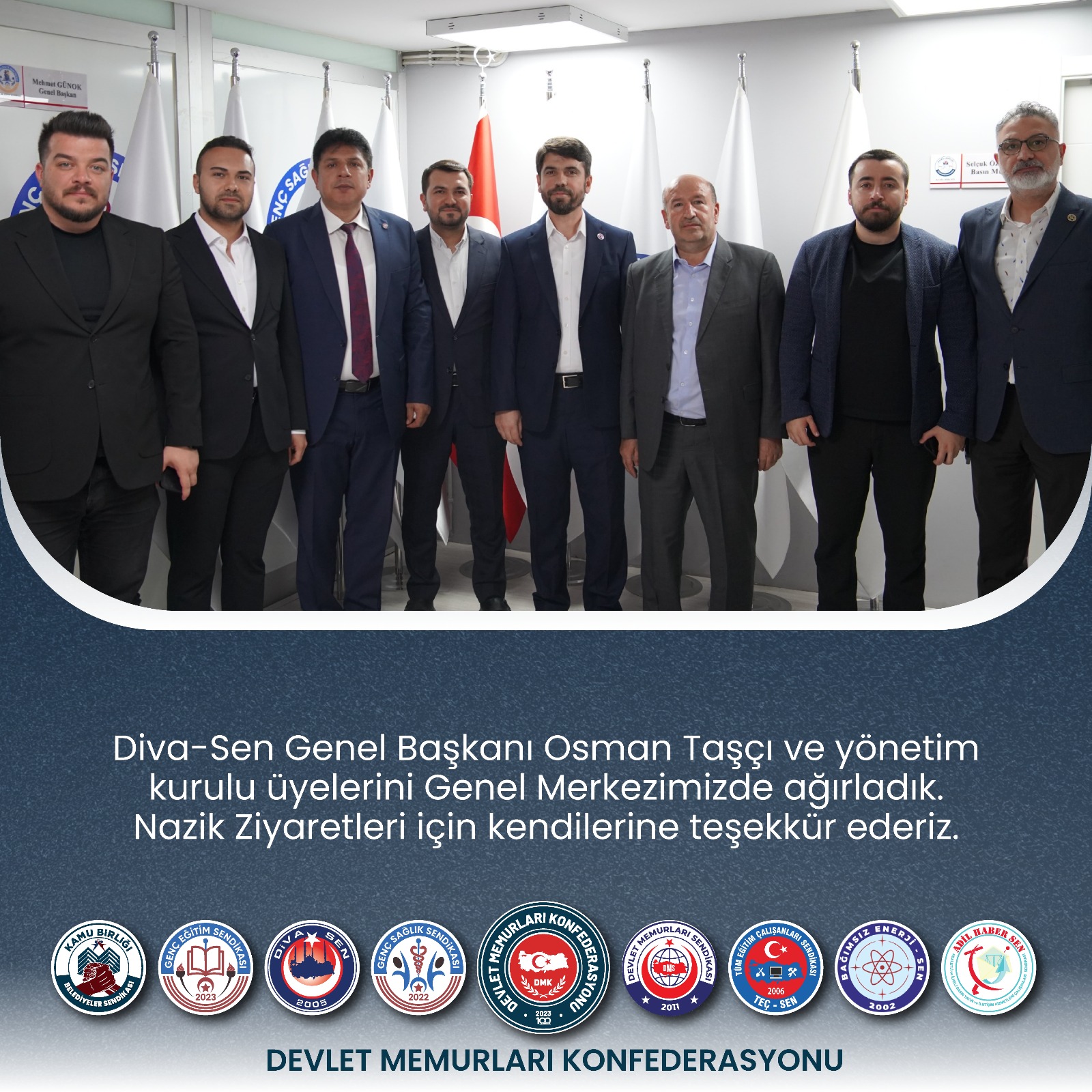 Diva-Sen Heyetinden DMK Genel Merkezine Ziyaret